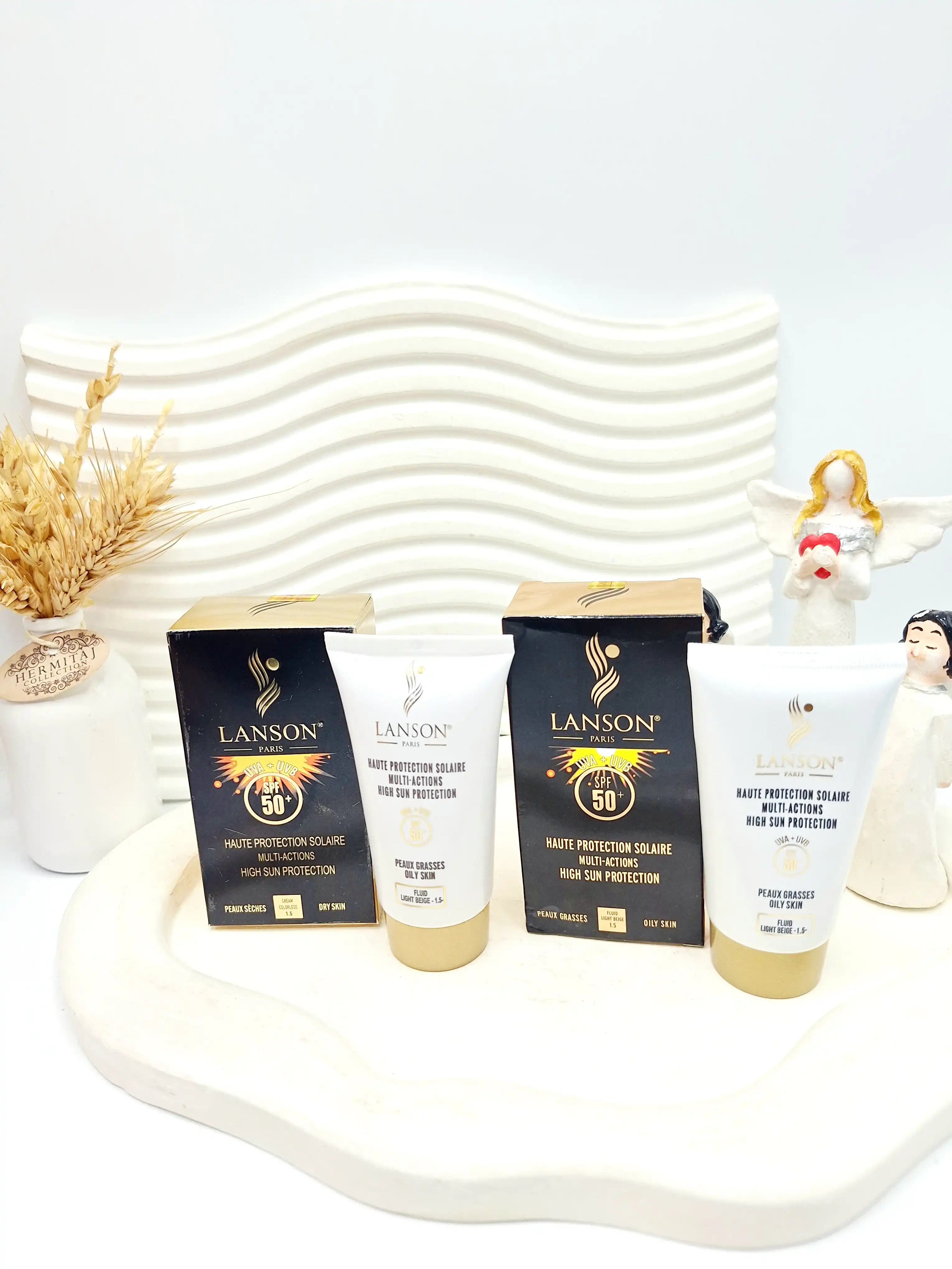 ضد آفتاب کرم پودری لانسون اصلی LANSON SPF 50 ک. ۰۰۷۳