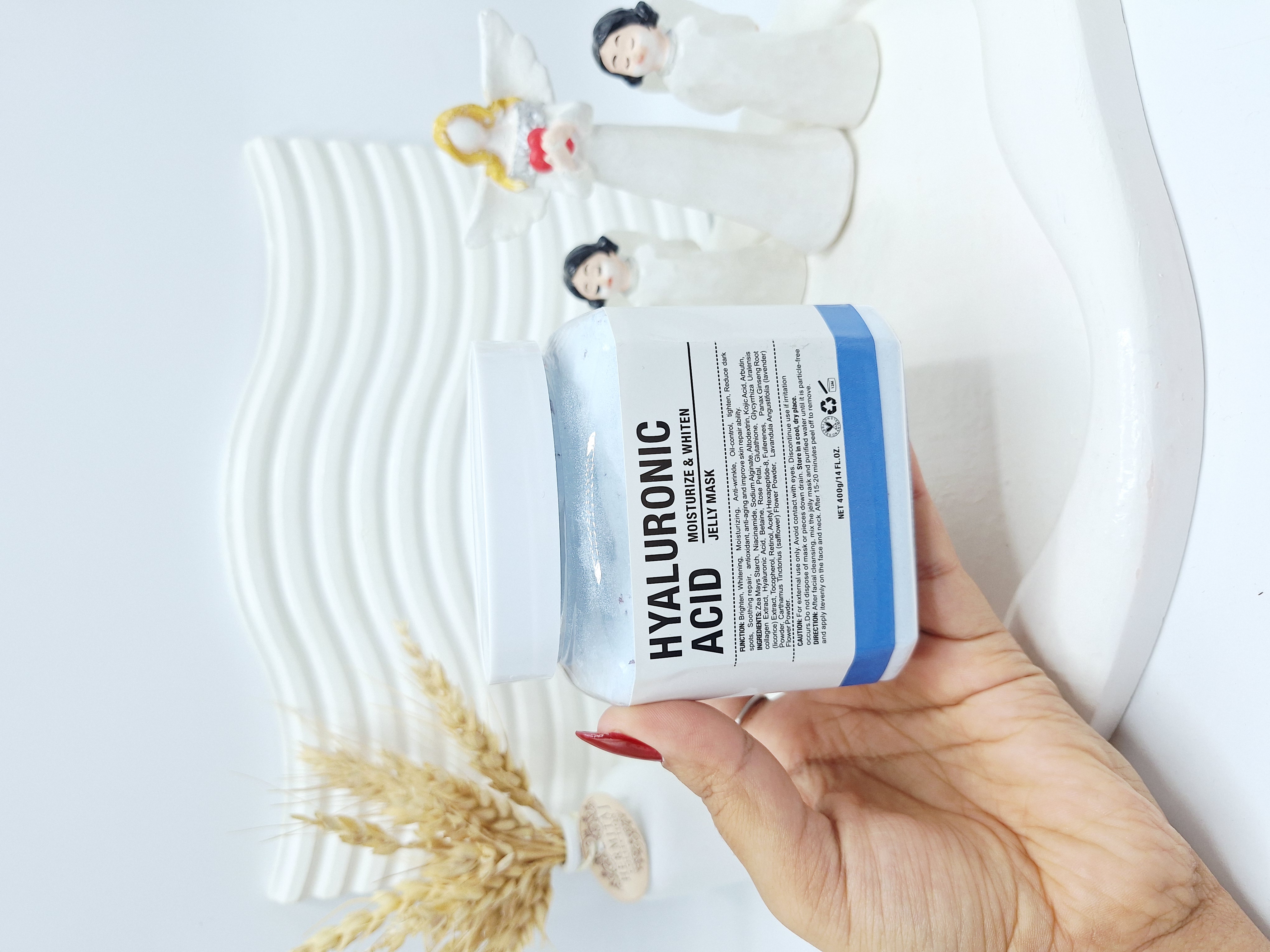 ماسک هیدروژلی هیالورونیک اسید HYALURONIC ACID دکتر مینایر 400 گرم